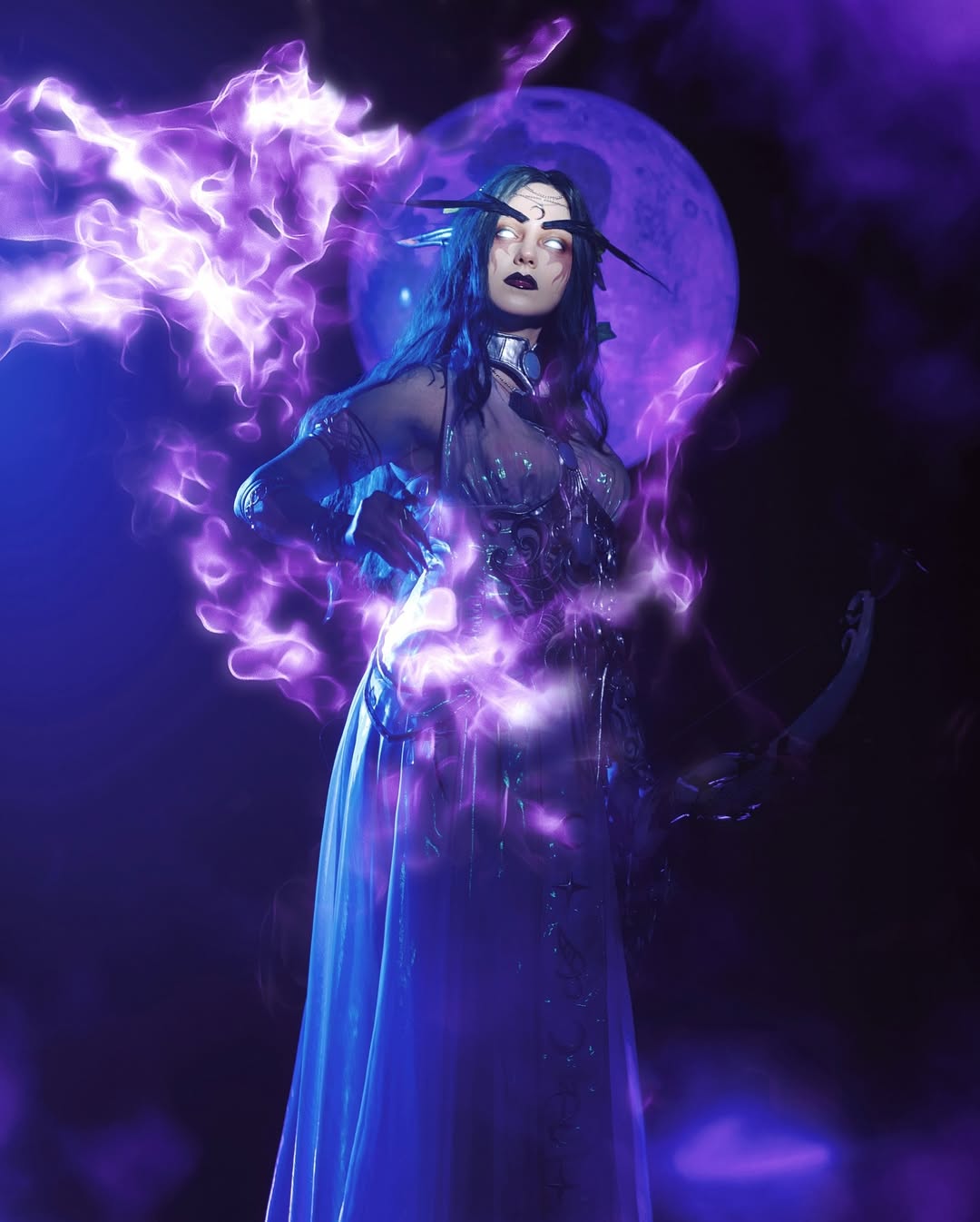 Tyrande Whisperwind Full Costume Made by Me Photo by @julia.islen #cosplay #worldofwarcraft #world (1)
