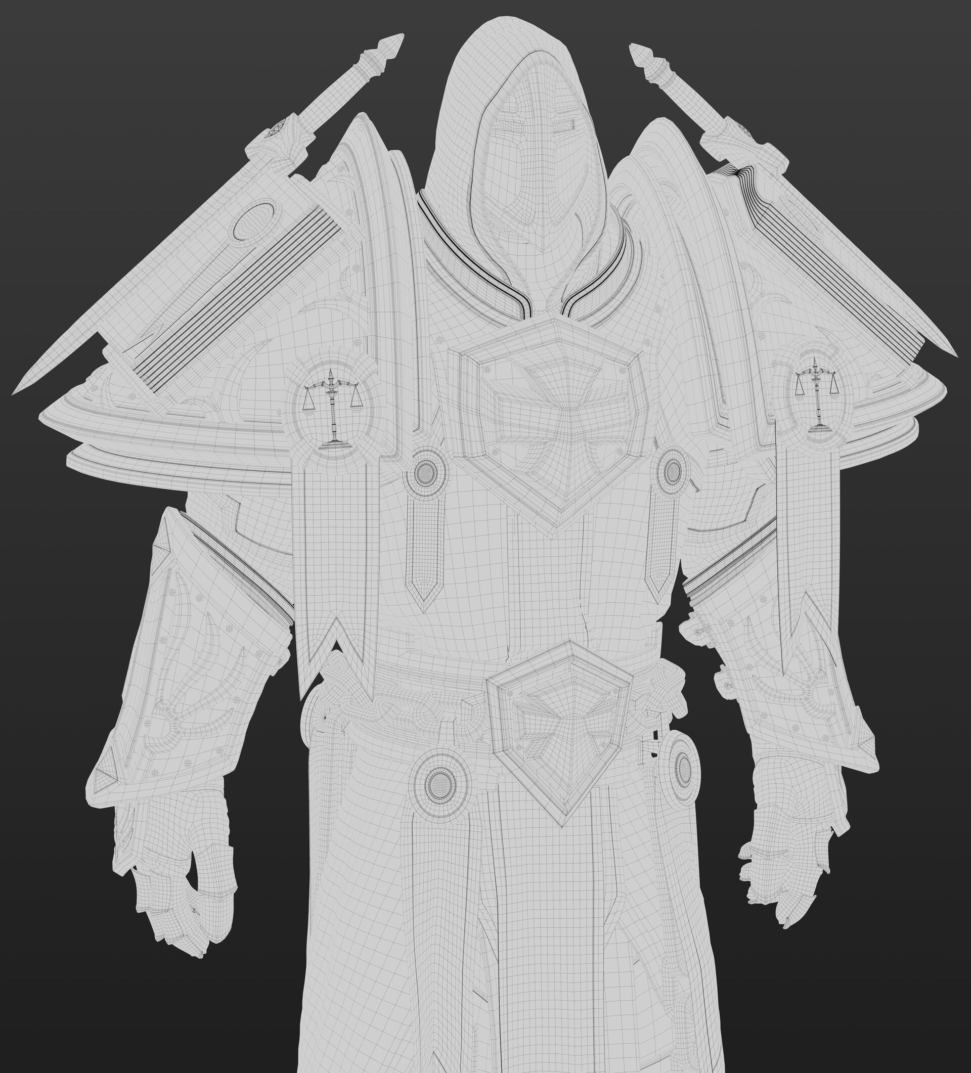 Michael Navarro Milanes 5K Wireframe Upper Part