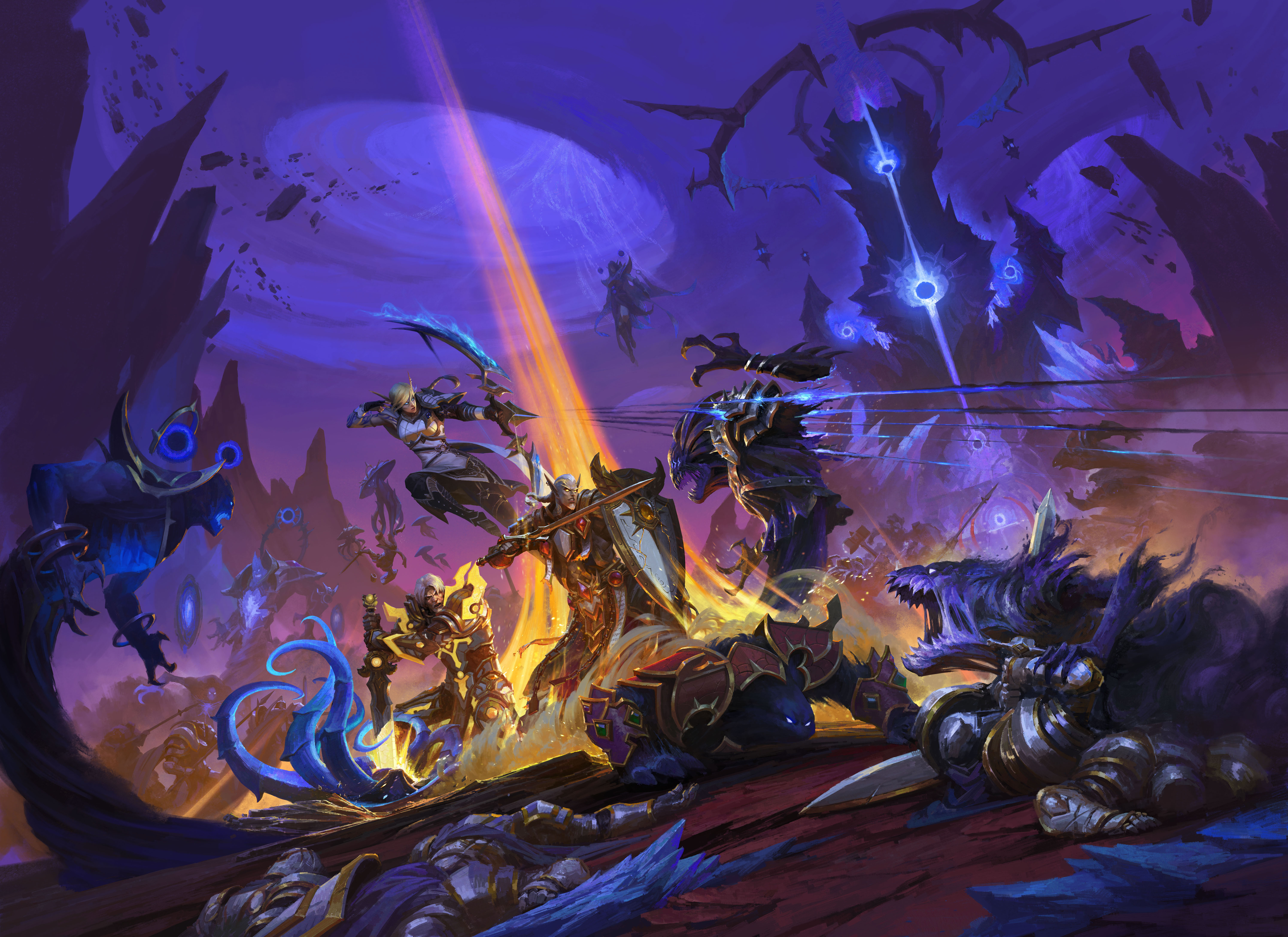 World of Warcraft Midnight Stand as One Key Art