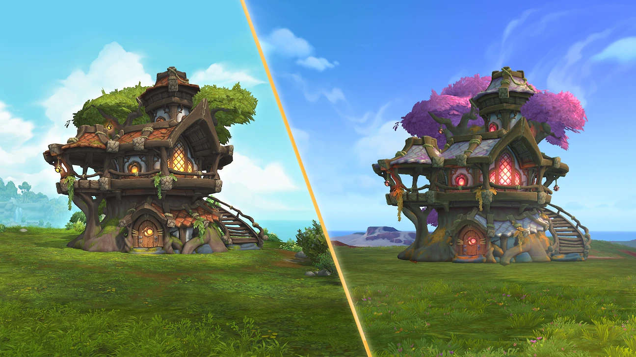 Wo W Spring Blossom Tree House 1920x1080 Split
