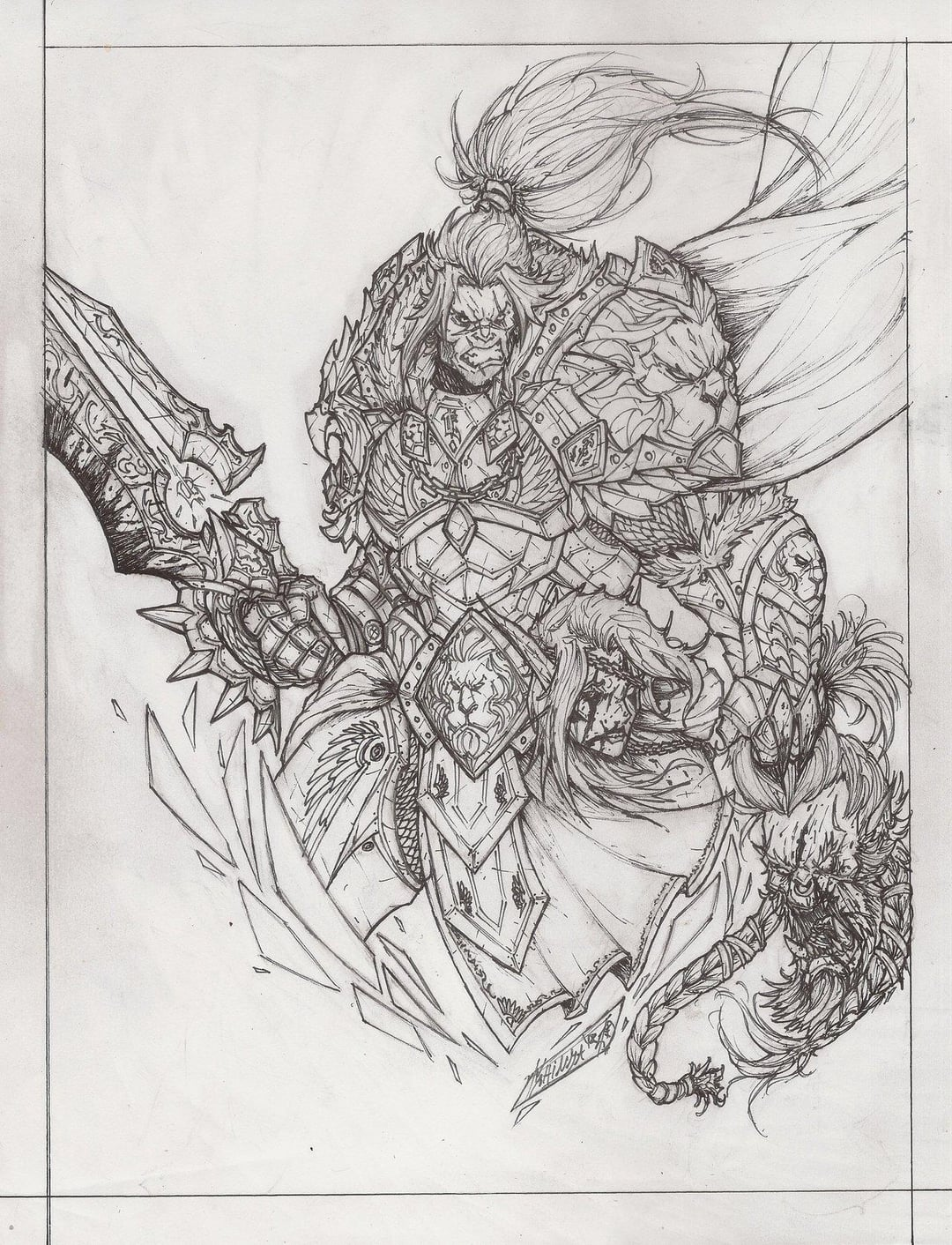 Fan Art 2018 Pen Art I Drew of M