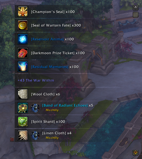 Example Loot History