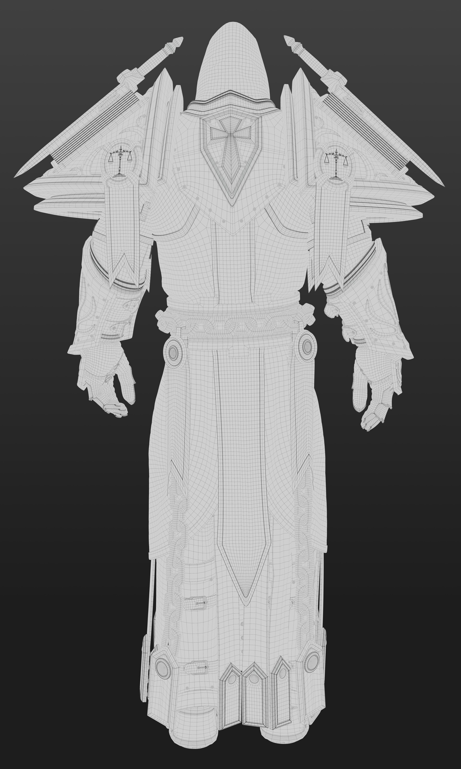 Michael Navarro Milanes 5K Wireframe Rear