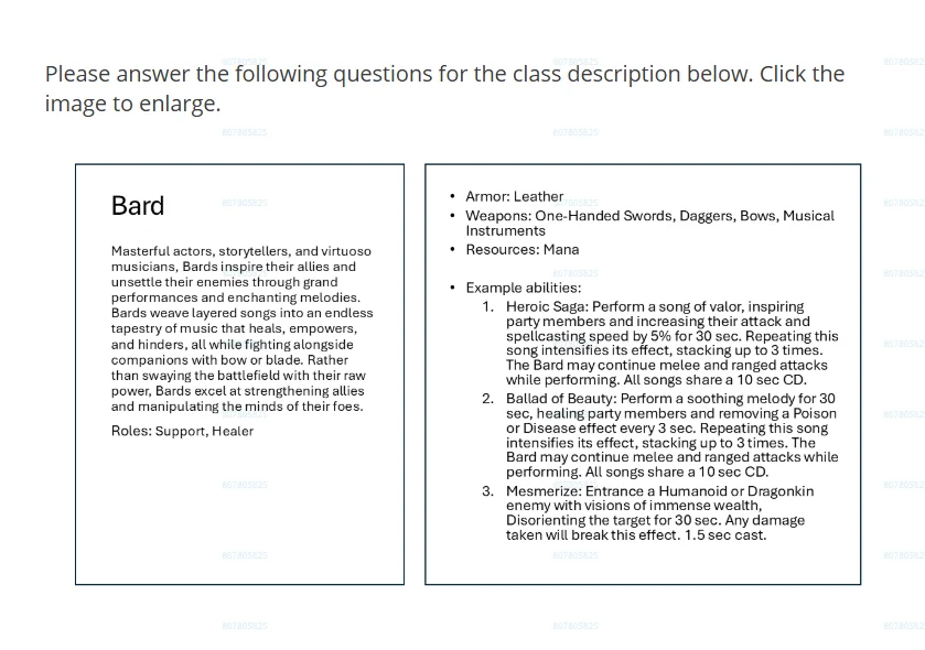 Thoughts on the Potential New Classes Discussed in the V0 3a102wo8horh1