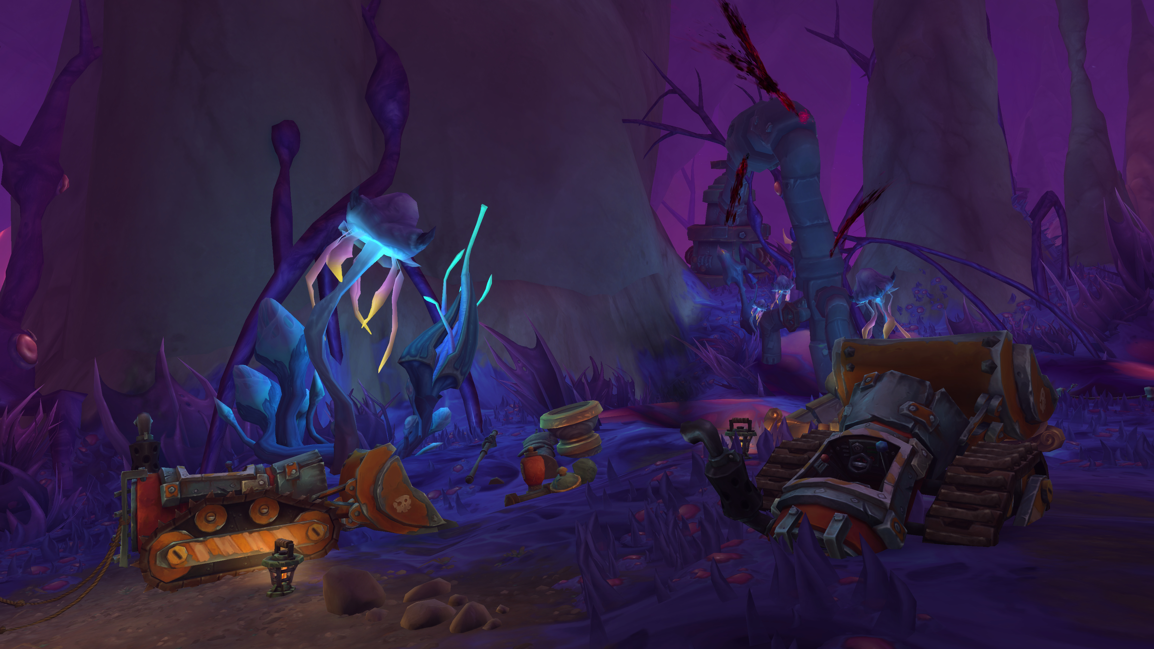 Wo W the War Within Undermine(d) Delve Excavation Site9 Bulldozer and Pipe 01