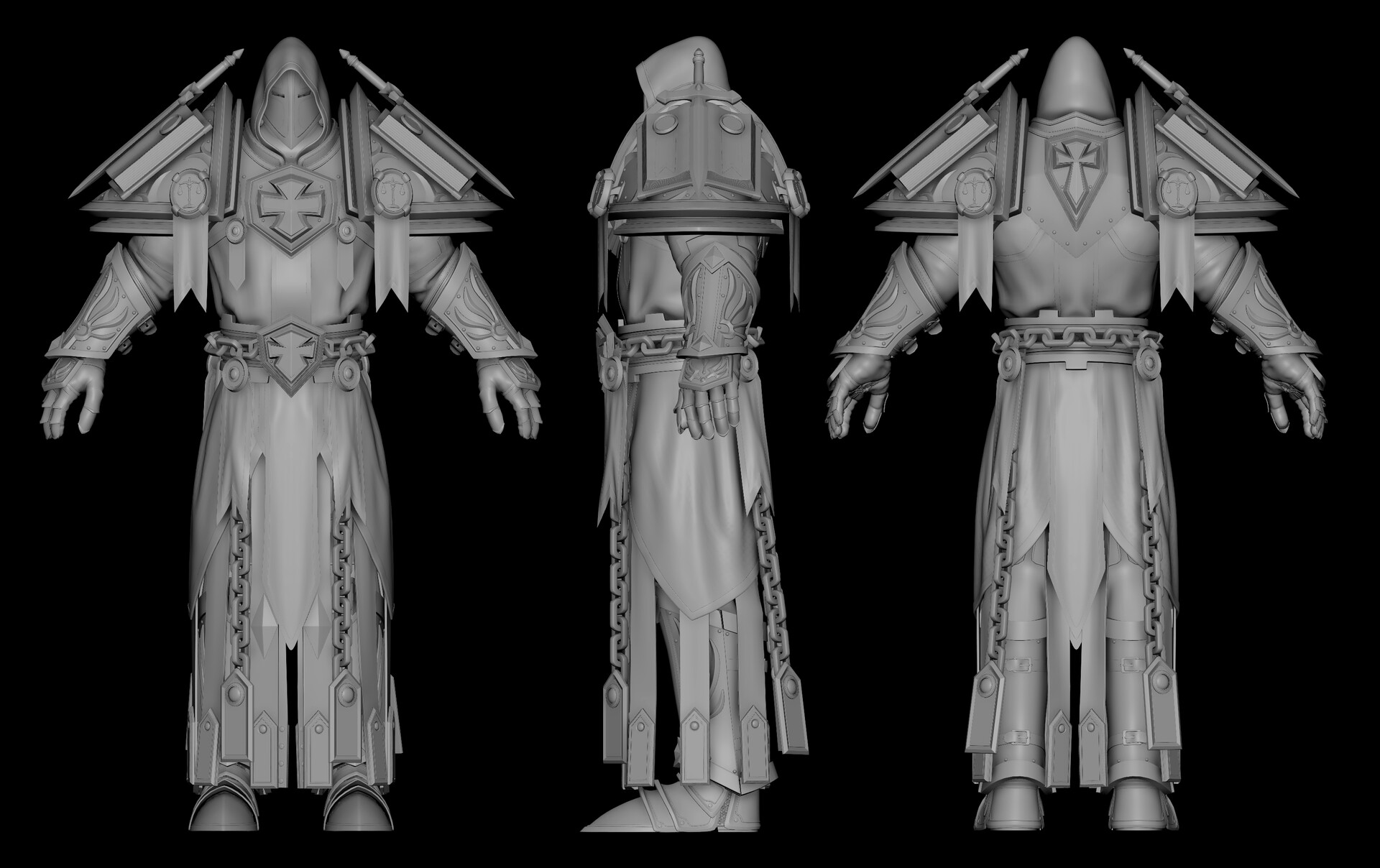 Michael Navarro Milanes Shading Orthographic Views