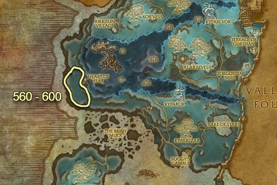 Skinning 560 Dread Wastes